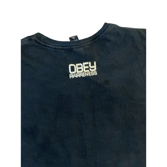 Obey Hope for Darfur T-Shirt XL Black Shepard Fairey Graphic Tee Vintage 2007 - Picture 8 of 10